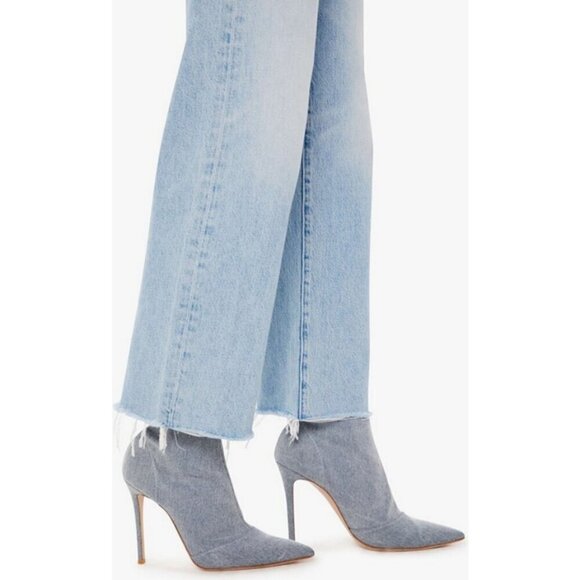 💕MOTHER SUPERIOR💕 The Rambler Zip Ankle Fray Jeans ~ I'm With the Band 29 NWT - Picture 7 of 16